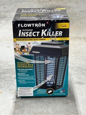 NEW Flowtron 1 Acre Outdoor Insect Bug Killer Zapper BK40D